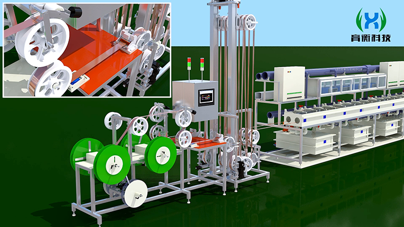 Roll-to-Roll Continuous Electroplating Production Line Animation