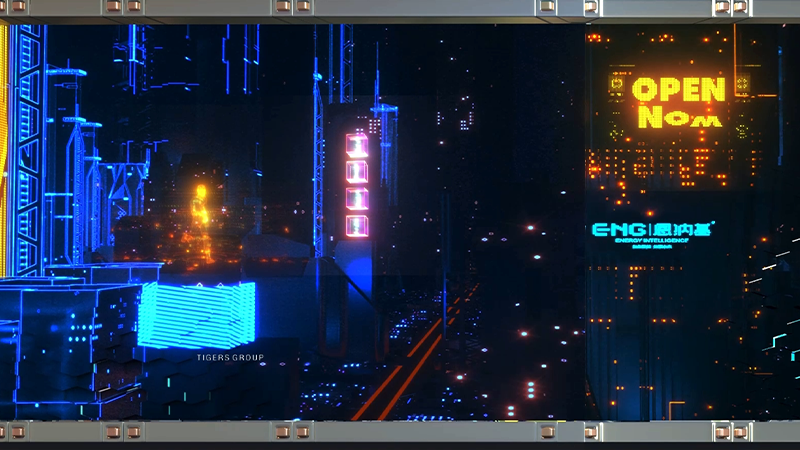 Glasses-Free 3D Landmark Buildings